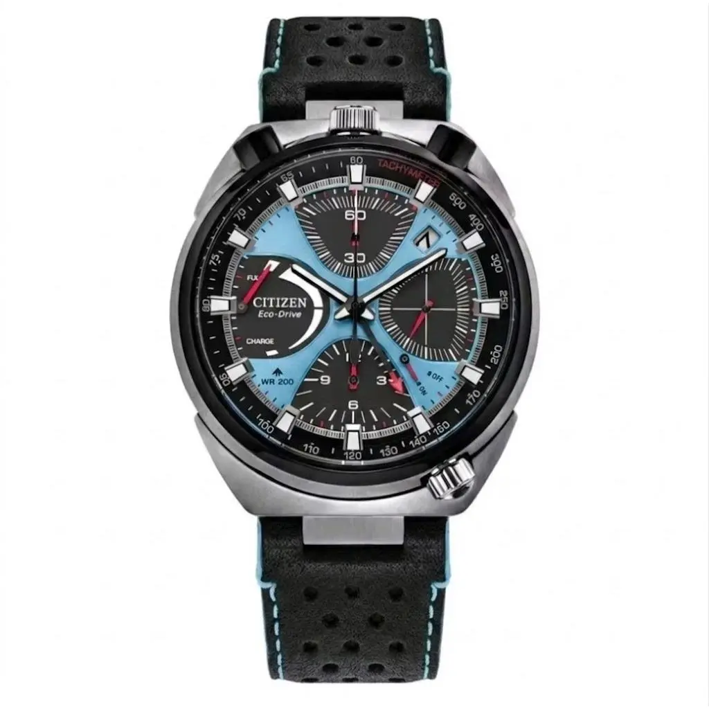 Men`s Promaster Tsuno Alarm Chronograph Blue Dial Watch - AV0106-01L by Citizen