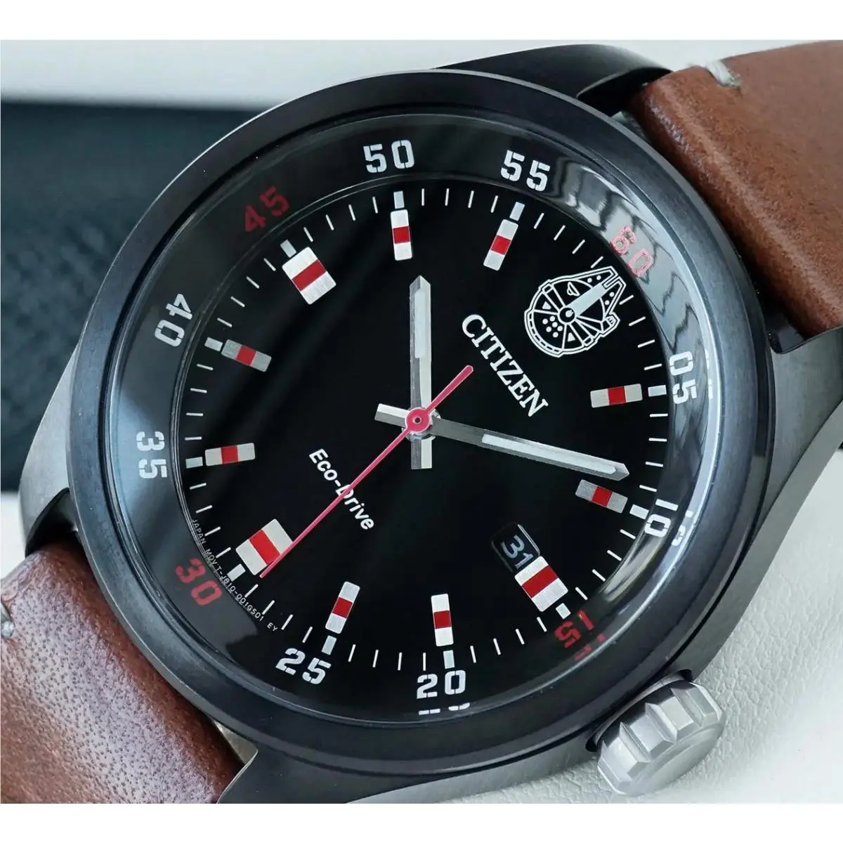 Citizen Star Wars Chewbacca Black Dial Date Indicator Men`s Watch AW5008-06W