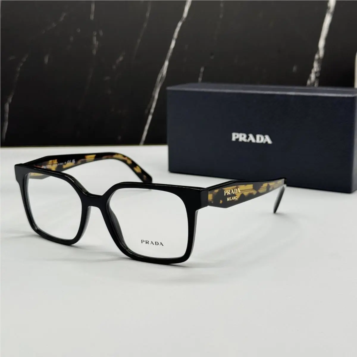 Prada PRB03V 3891O1 Havana Women Eyeglasses PR B03V 3891O1 Vpr B03 3891O1