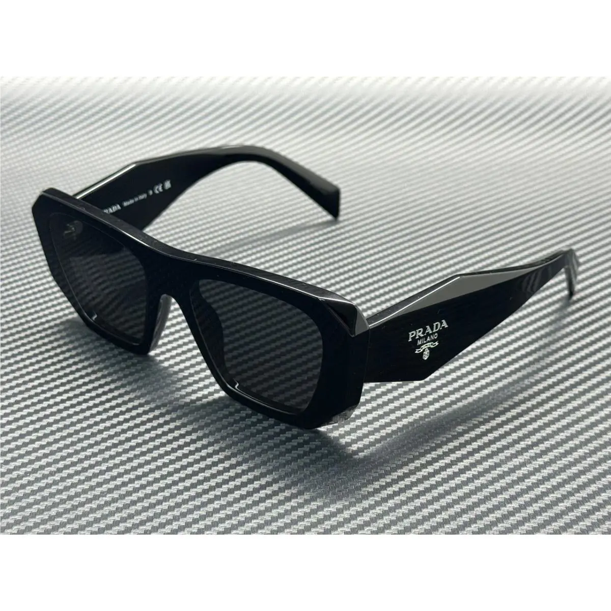 Prada PR B18S 16K08Z Black Dark Grey Women`s 53 mm Sunglasses