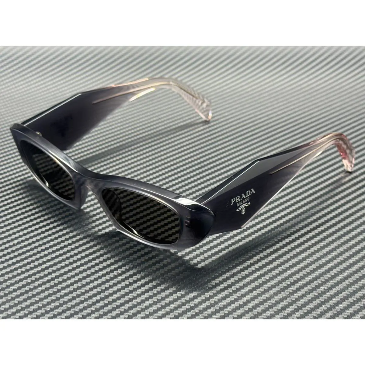 Prada PR B16S 20F80Q Grey Dark Grey Women`s 50 mm Sunglasses