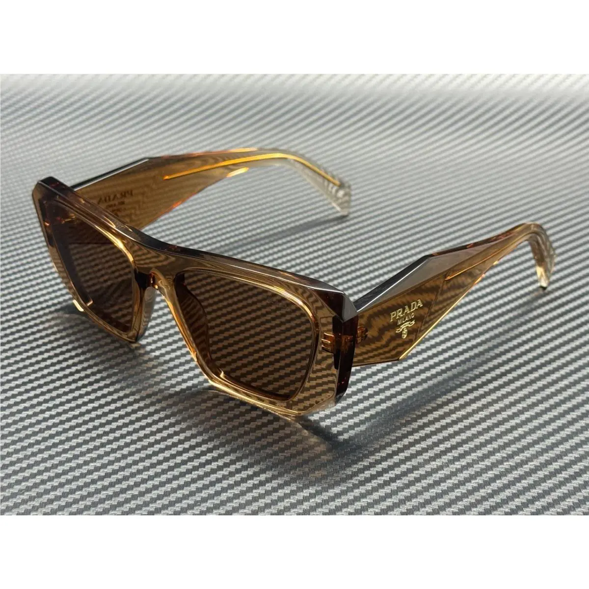 Prada PR B18S 28E90Q Chocolate Brown Women`s 53 mm Sunglasses