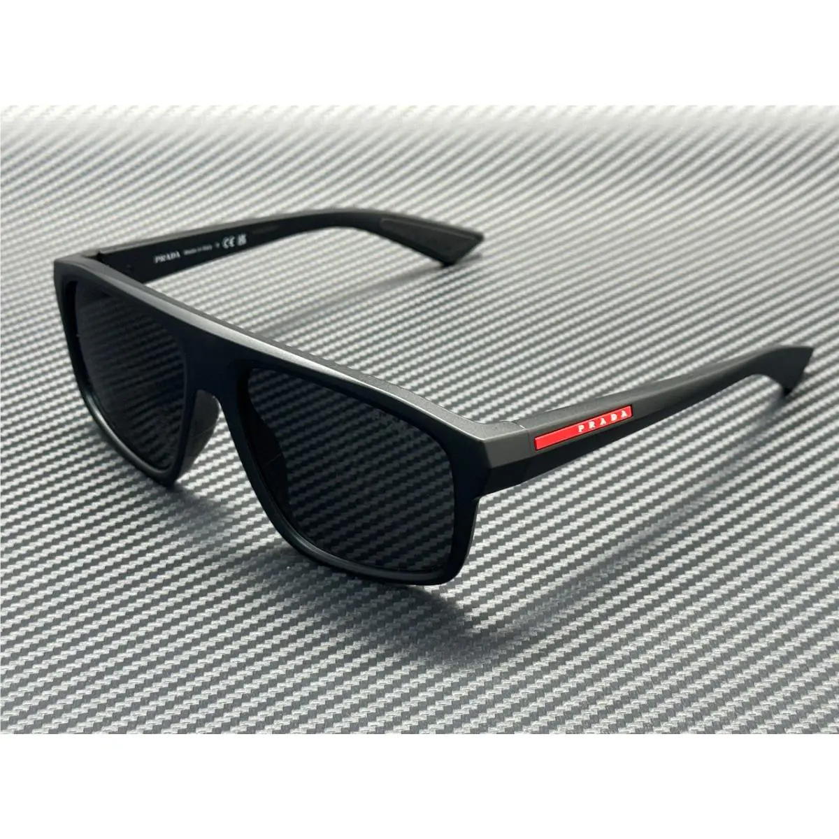 Prada Linea Rossa PS B02S 1BO08F Matte Black Dark Grey 59 mm Sunglasses