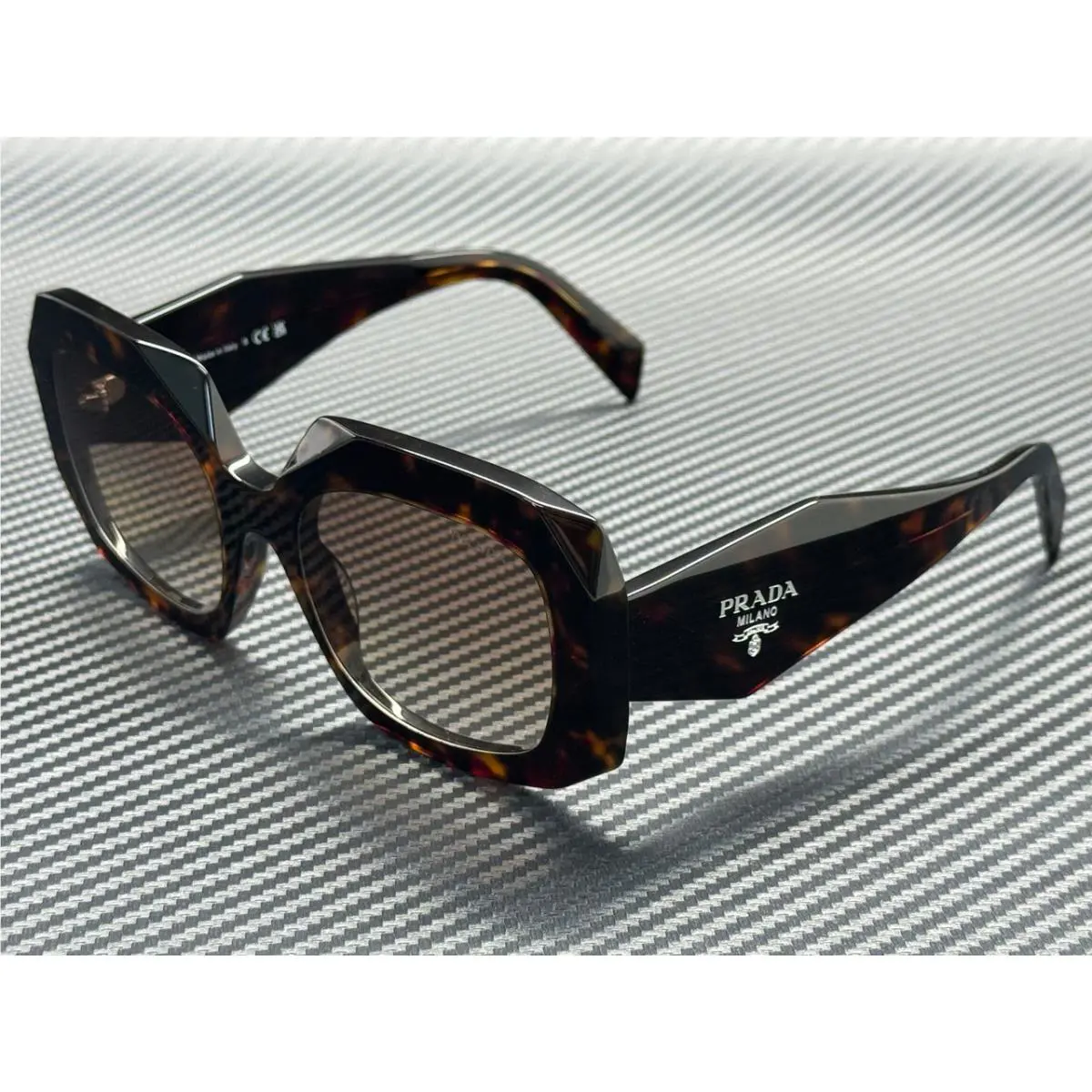 Prada PR B23S 17N10S Root Tortoise Brown Gradient Women`s 54 mm Sunglasses