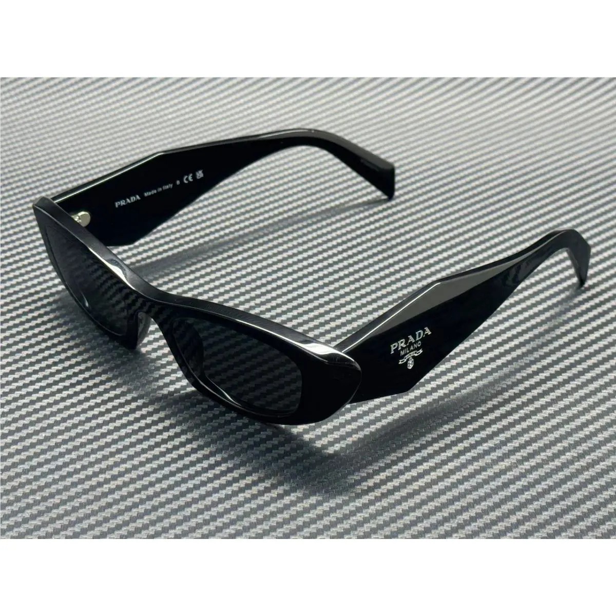 Prada PR B16S 16K08Z Black Dark Grey Women`s 50 mm Sunglasses
