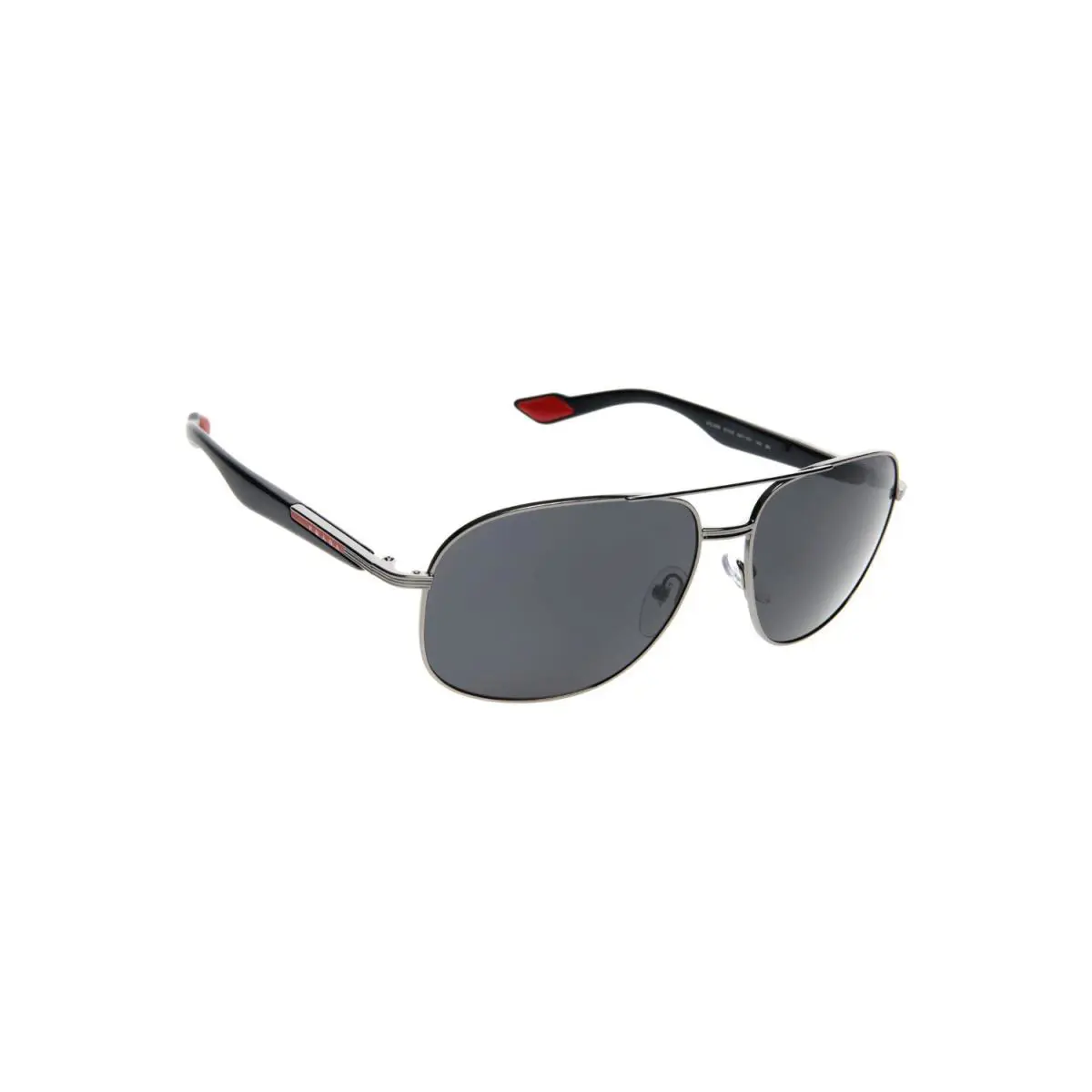 Prada Sport PS50MS 5AV1A1 Sunglasses 61mm Gunmetal / Dark Grey Lens - Frame: Black, Lens: Dark Grey