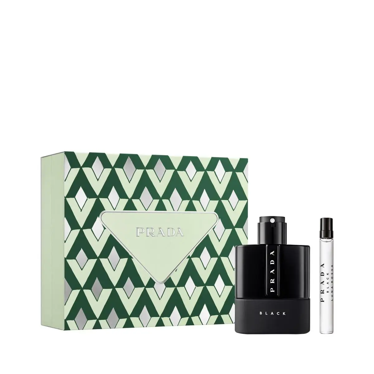 Set-prada Luna Rossa Black M 2pc. Set 3.4 Edp Spr/ .33 Edp Spr
