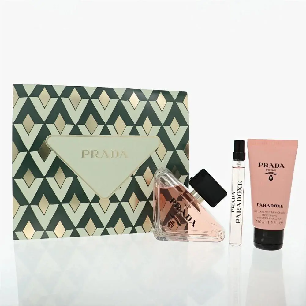 Prada Paradoxe 3PC Gift Set For Women - 3OZ Edp + 1.7OZ Body Lotion + 0.34OZ Edp