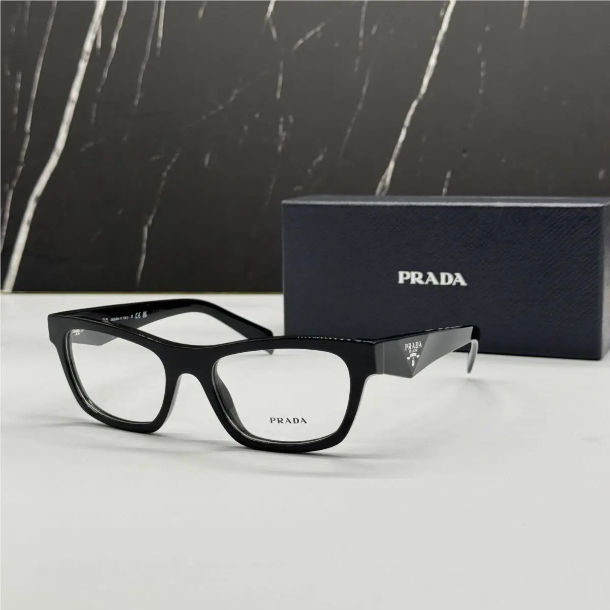 Prada PRB01V 16K1O1 Black Women Eyeglasses PR B01V 16K1O1 Vpr B01 16K1O1