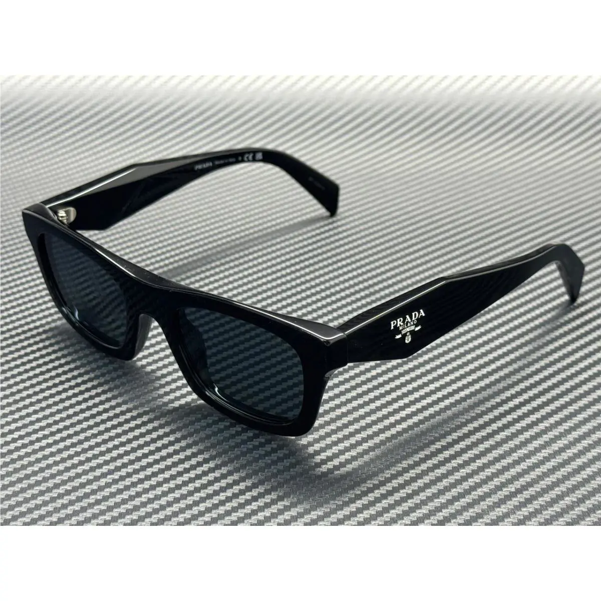 Prada PR C06S 16K70B Black Dark Grey Women`s 50 mm Sunglasses