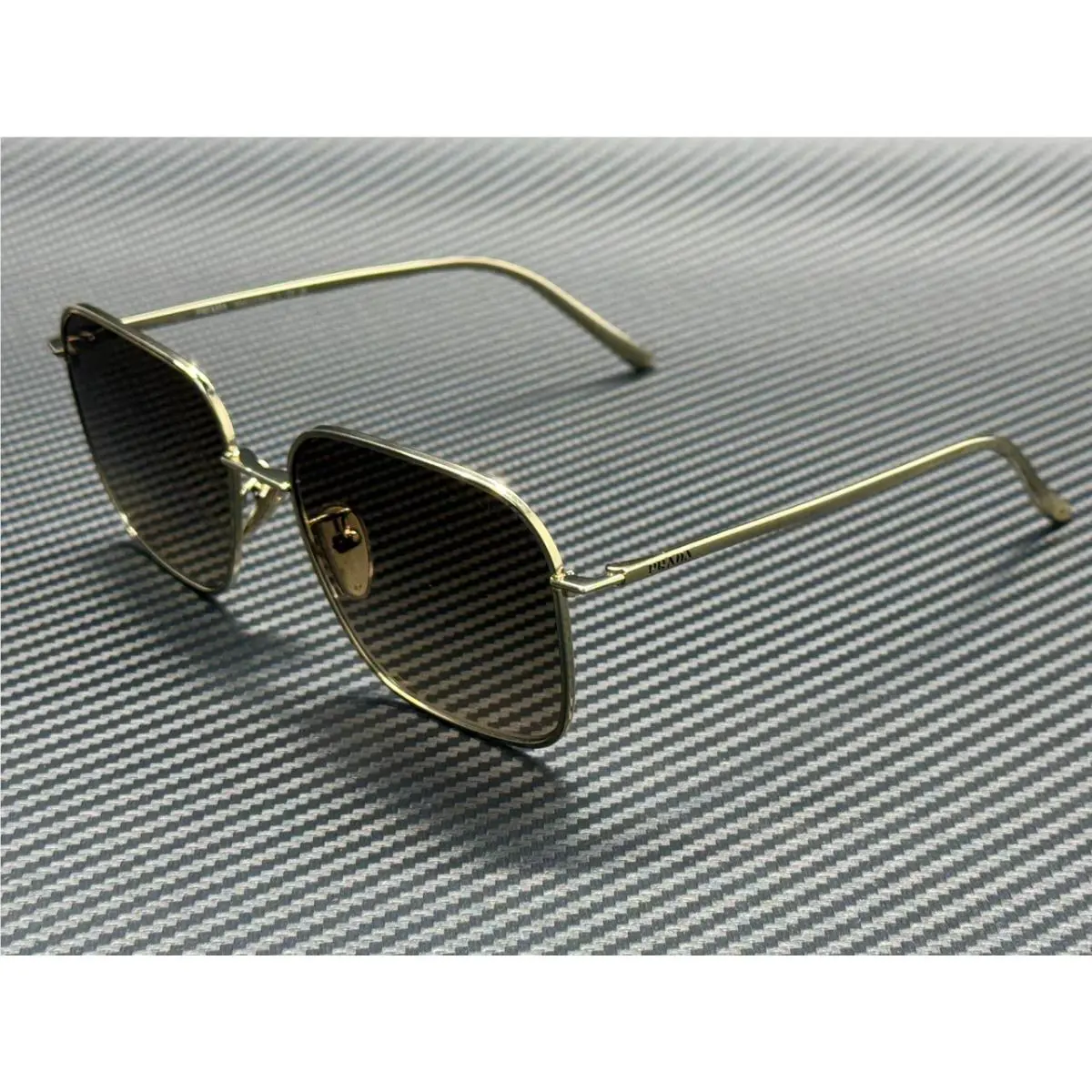 Prada PR C54SD ZVN50T Pale Gold Brown Gradient Women`s 57 mm Sunglasses