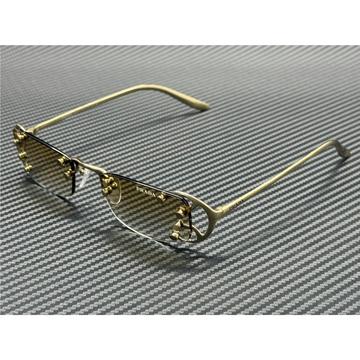 Prada PR C57S 29H30V Pallido Nouveau Light Brown Gradient Men`s 52 mm Sunglasses