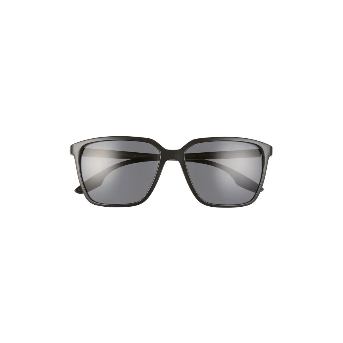 Men`s Prada Pillow 58mm Polarized Square Sunglasses - Matte Black/ Grey Solid - Black, Grey