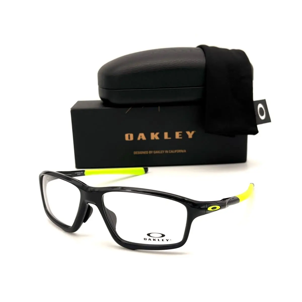 Oakley Crosslink Zero (a) OX8080-0258 Crosslink Zero A OX8080-0258 Polished Black Ink / Clear Lens 58mm - Frame: Polished Black Ink