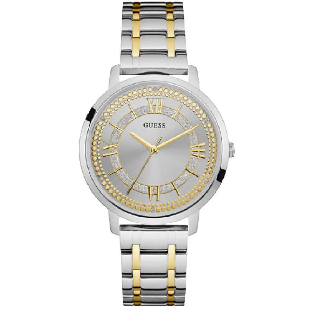 Women Assorted W0933L1 W0933L2 W0933L5 Round Dial Stainless Band Watch Two Tones by Guess