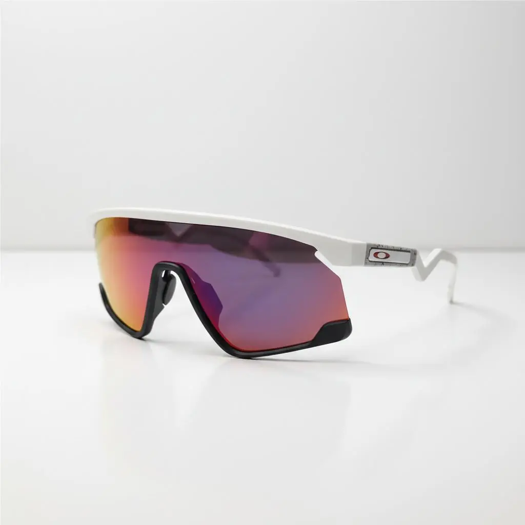Oakley Bxtr Sunglasses Matte White Frame Prizm Road Lens