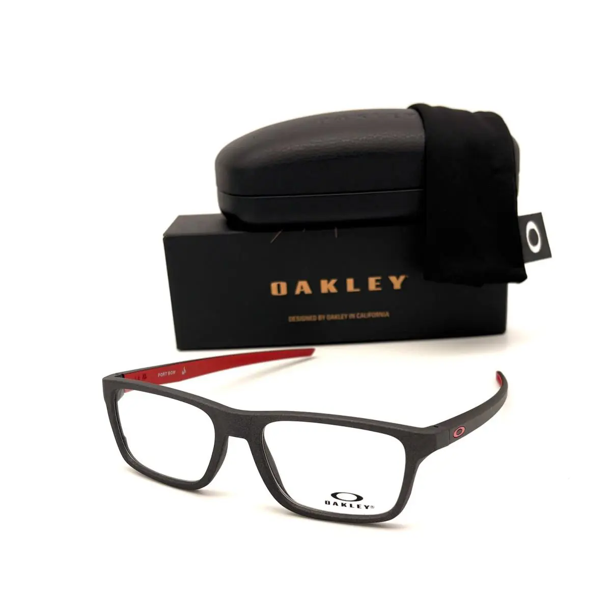 Port Bow OX8164-0453 Stain Light Steel / Clear Lens 53mm Eyeglasses by Oakley