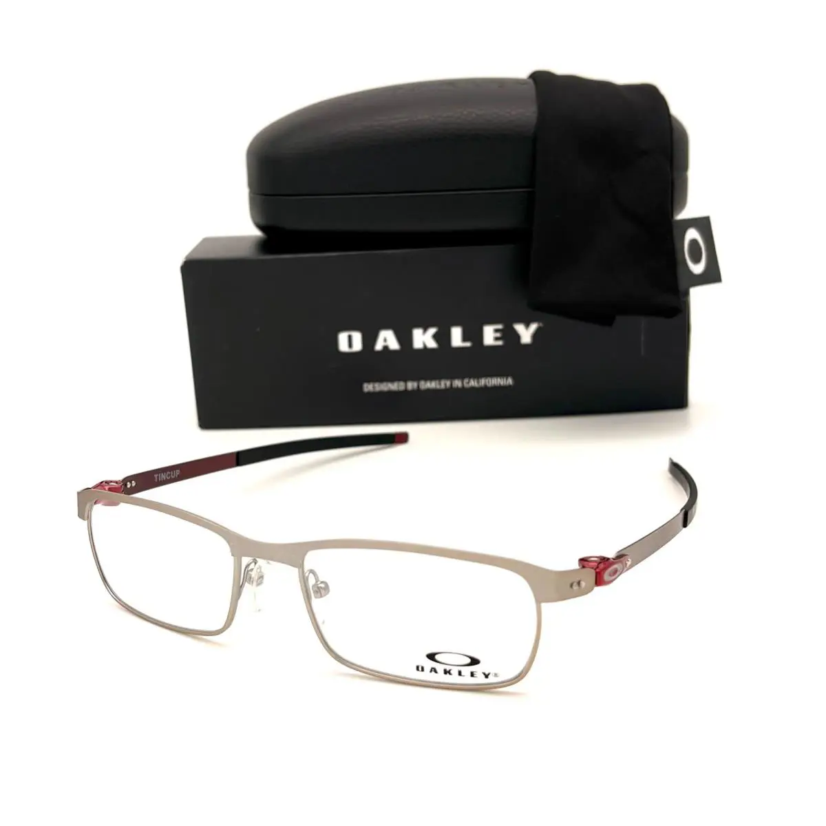 Oakley Tincup OX3184-0752 Powder Stain Chrome / Clear Lens 52mm - Frame: Powder Stain Chrome