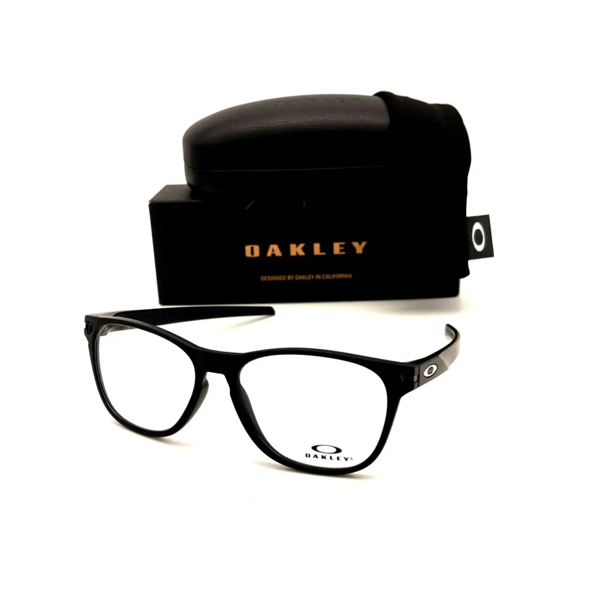 Ojector OX8177-0156 Stain Black/ Clear Lens 56mm Eyeglasses by Oakley