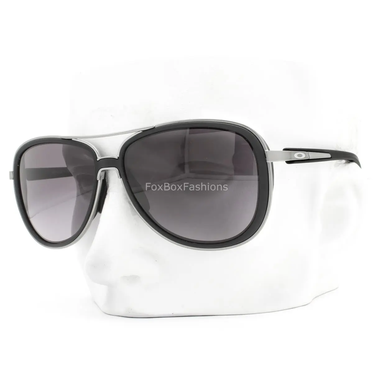 Split Time Sunglasses Rubber Black Prizm Gray Gradient OO4129-1758 W/case by Oakley