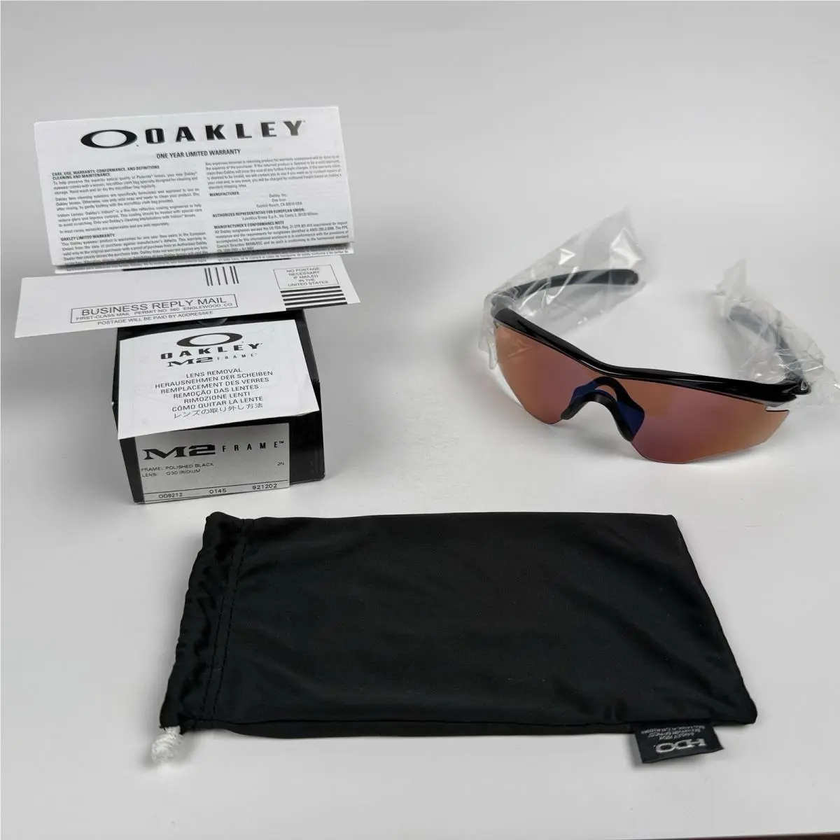 - M2 Frame - Polished Black / G30 Iridium - OO9212-02 - Old Stock by Oakley