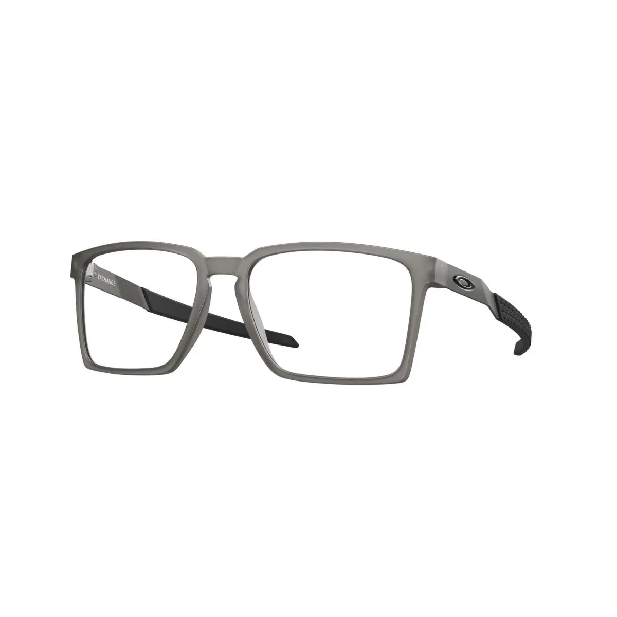 Oakley OX8055 0256 Exchange Grey 56-17-136 Rectangle Eyeglass Frame - Men - Frame: Gray