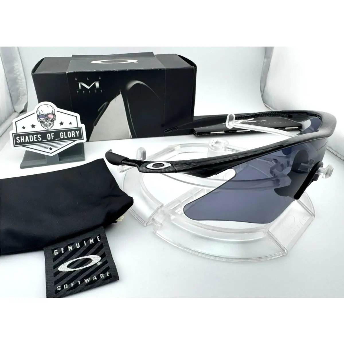 M Frame Carbon Fiber W/ Black Iridium Heater Sunglasses Rare Mumbo by Oakley