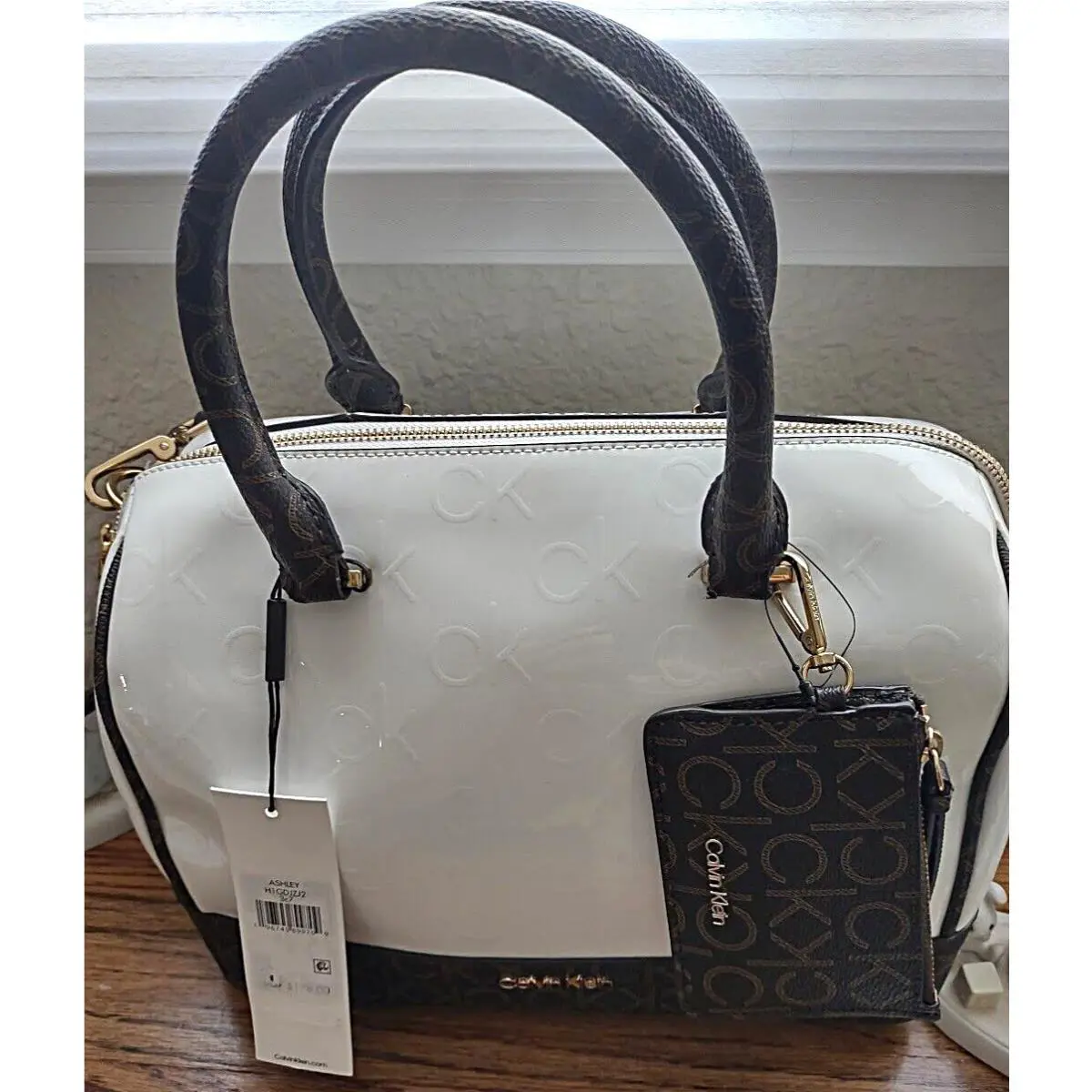 Calvin Klein Top Zip Satchel Bag