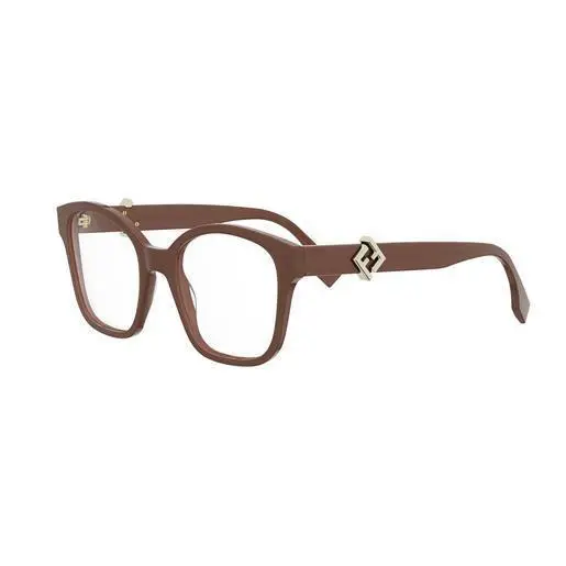 Fendi FE50135I 045 Diamonds Eyeglasses Color Shiny Brown 52-20-145