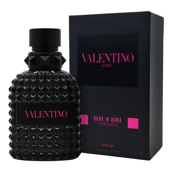 Valentino Men`s Uomo Born in Roma Extradose Parfum 1.7 oz Boxed