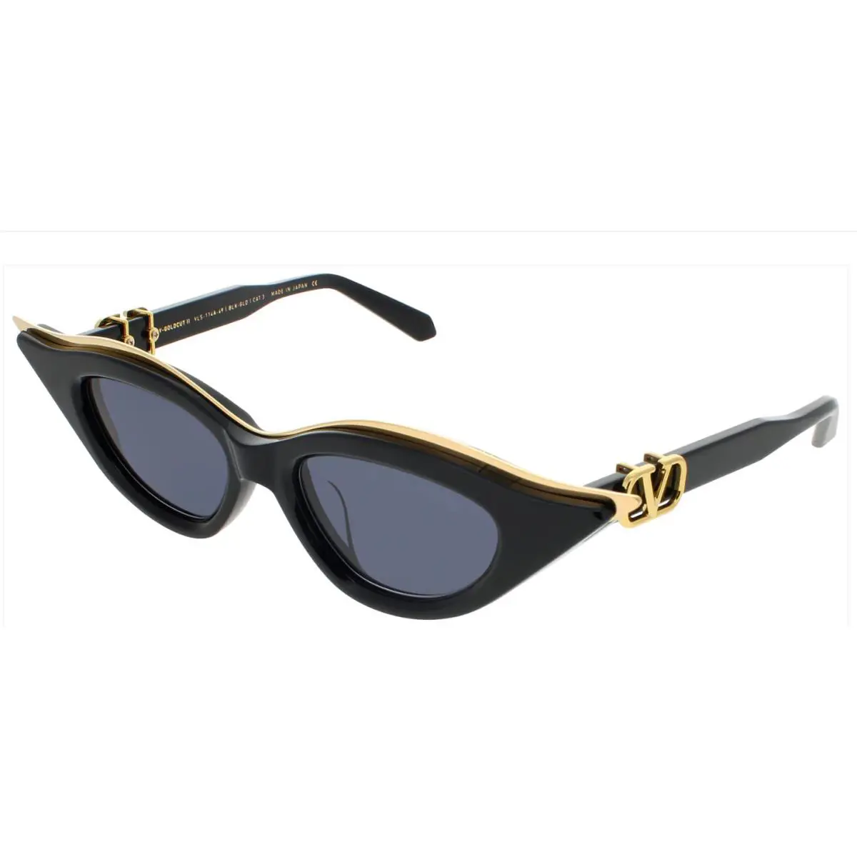 Valentino V-GOLDCUT-II-VLS-114A Sunglasses Col. Black/gray Lenses Size 49