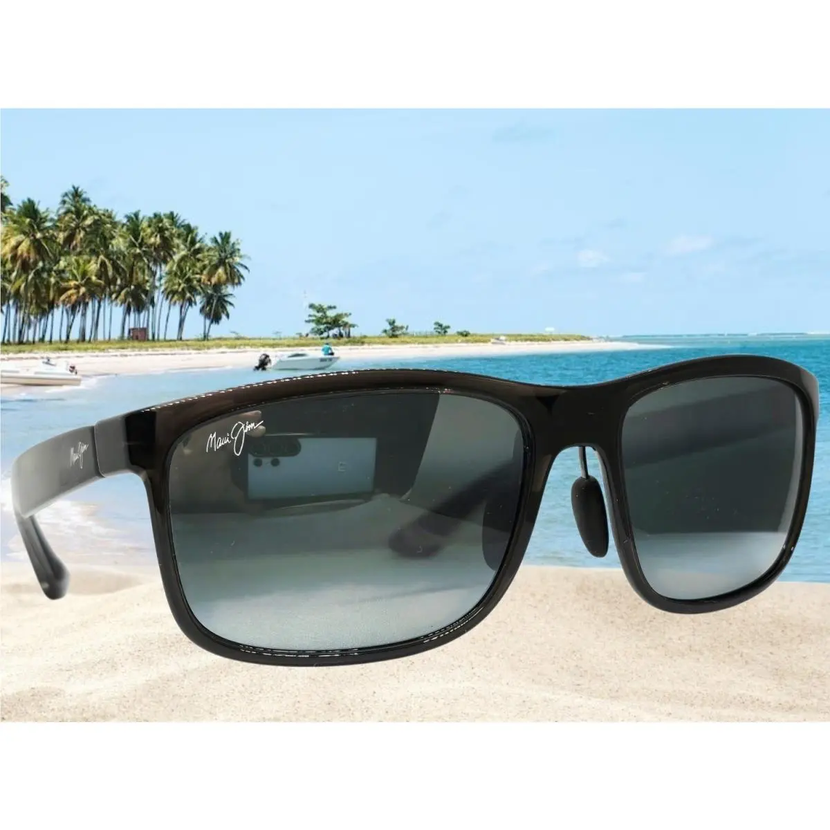 Maui Jim Translucent Grey/grey Huelo Polarized 449-11/MJ0449S-001 Sunglasses
