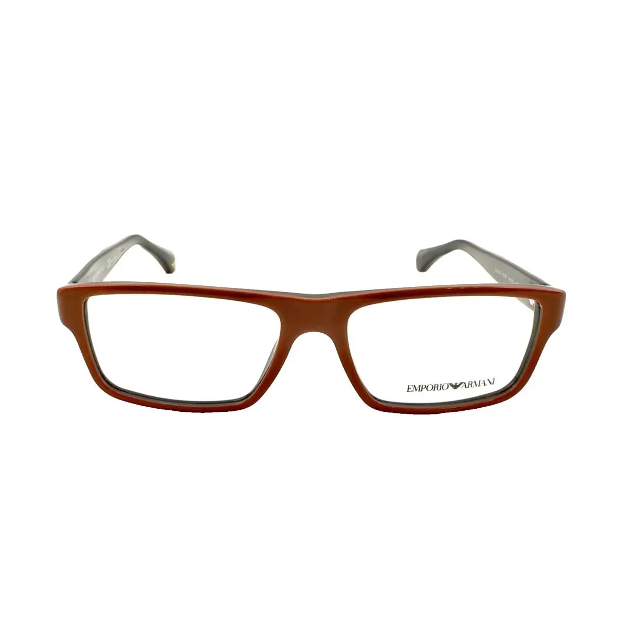 Emporio Armani EA3013 Eyeglasses 5106 Brick Red On Dark Gray 54mm