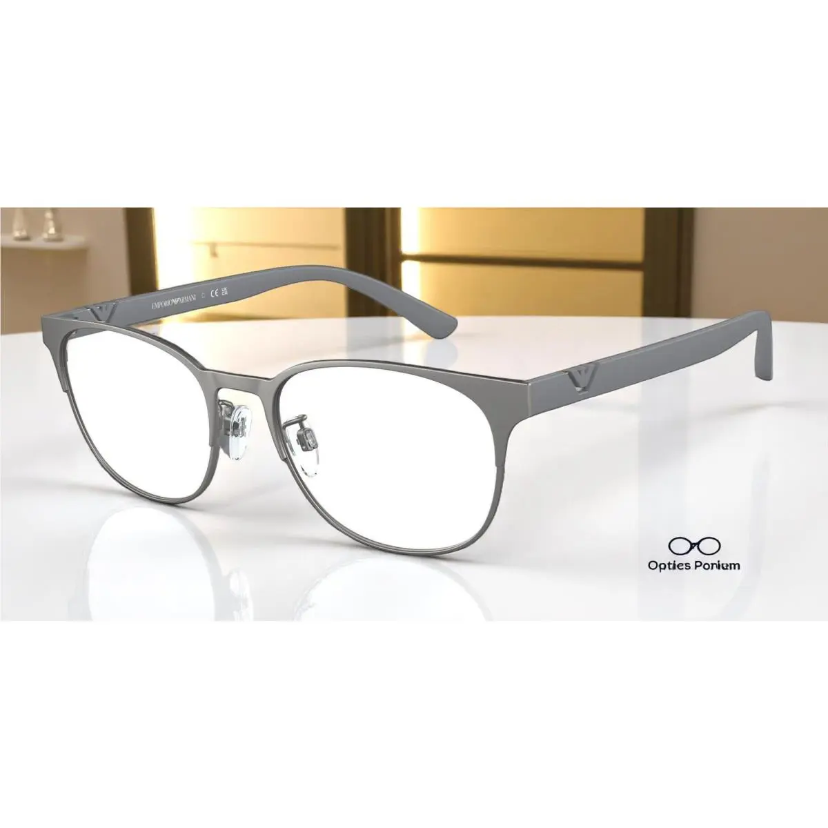Emporio Armani EA1139 3003 Matte Gunmetal Demo Lens 53 mm Men`s Eyeglasses