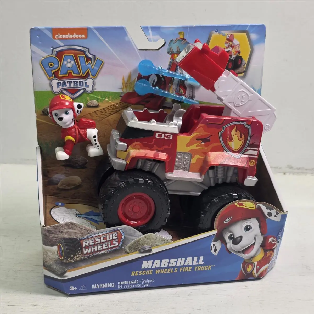 Paw Patrol: Rescue Wheels Marshall s Fire Engine Toy Fire Engine W/ Projectile