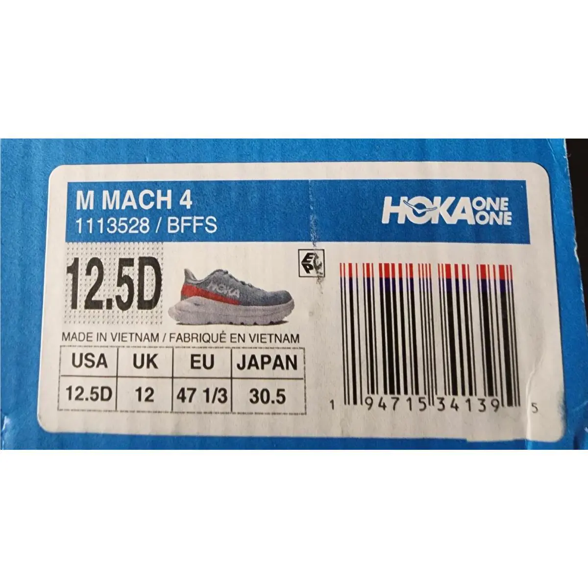 Hoka shoes - Hoka One One Mach 4 - Gray (UPC: 194715341395) 6