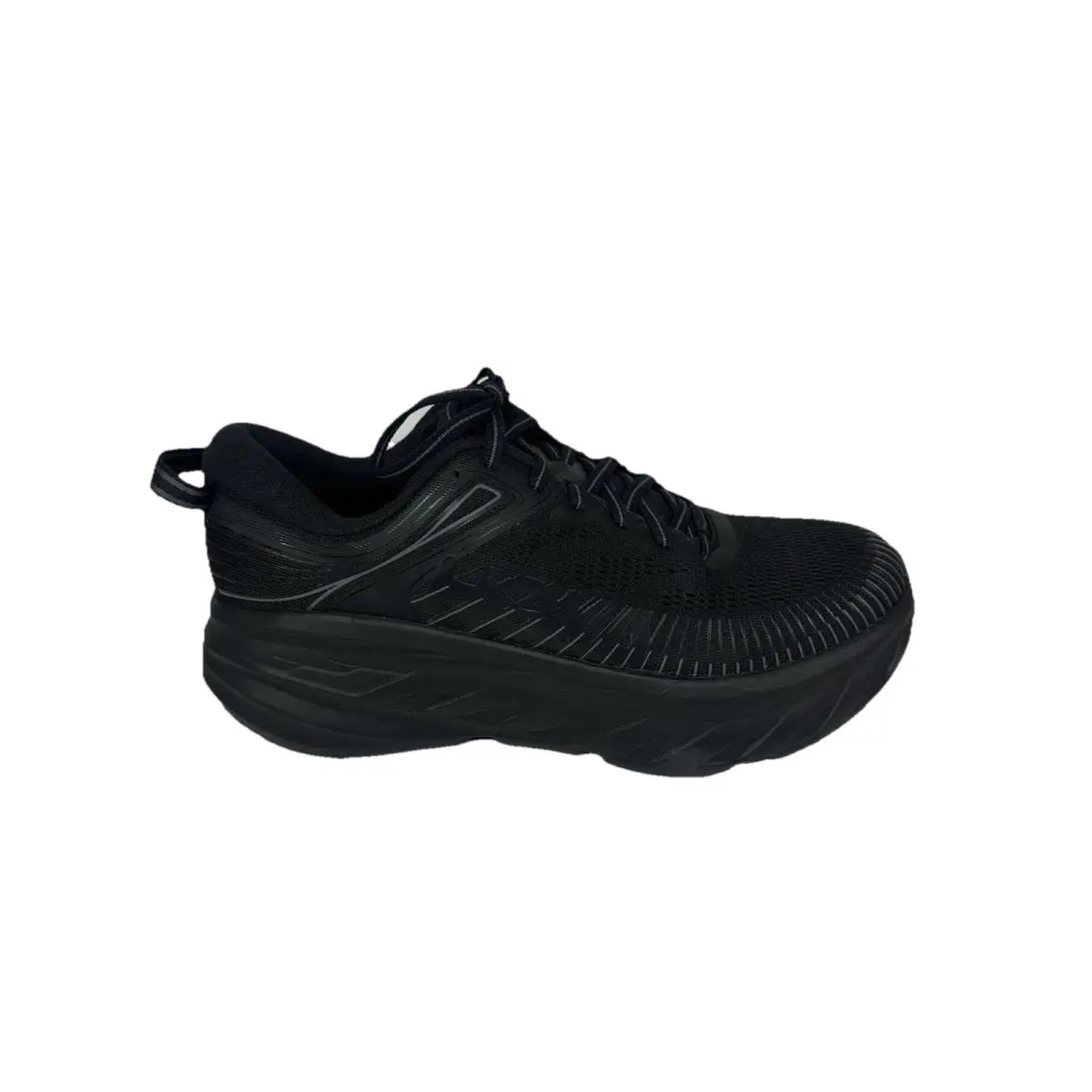 Hoka One One Black On Black Bondi 7 Men`s Running Shoes Size 8