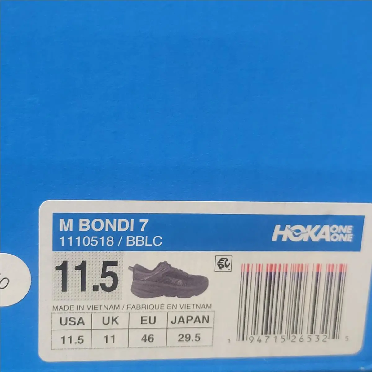 Hoka shoes - Hoka One One Bondi 7 - 1110518/BBLC - Black 0