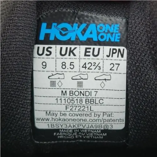 Hoka shoes - Hoka One One Bondi 7 - 1110518-BBLC - Black 8