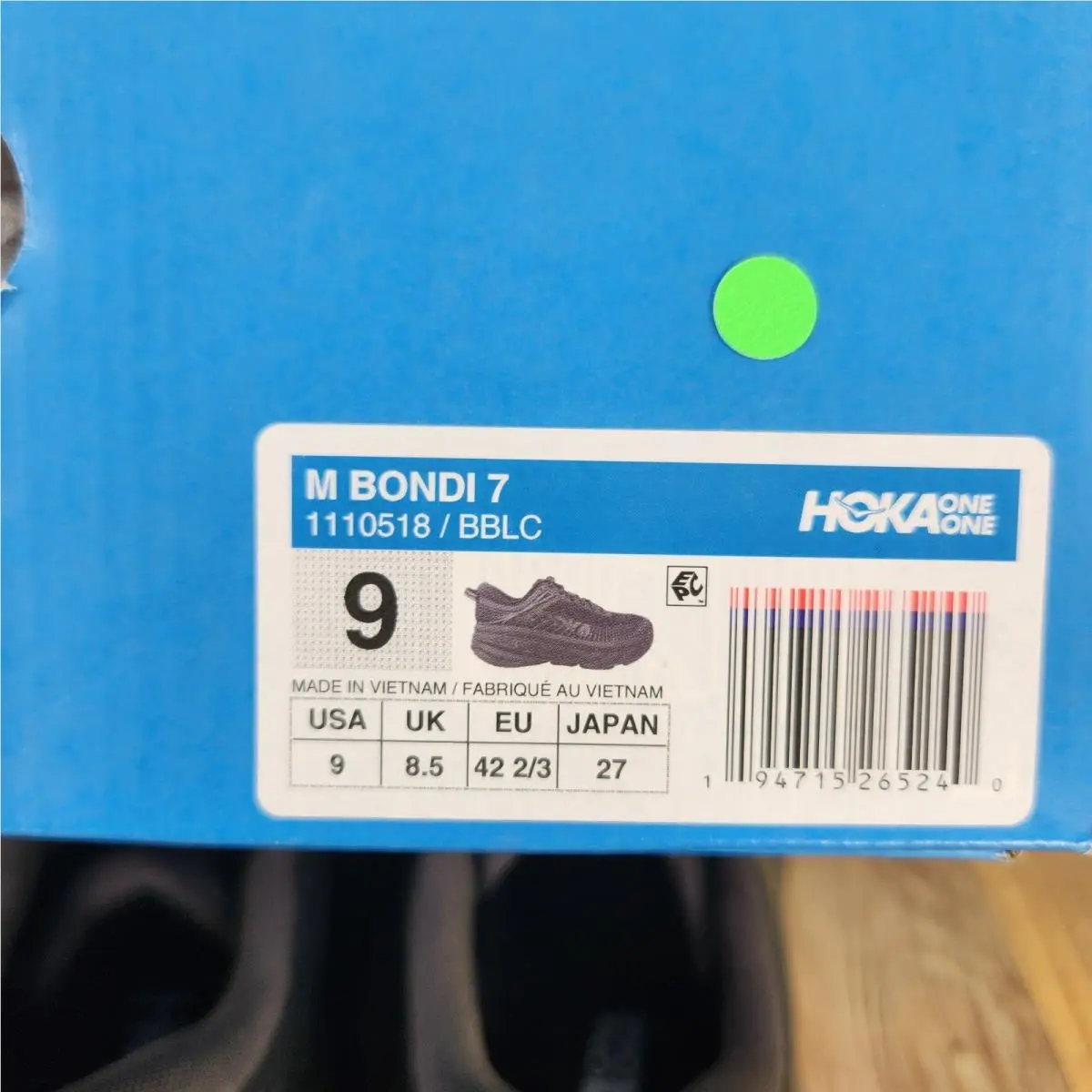 Hoka shoes - Hoka One One Bondi 7 - 1110518-BBLC - Black 9