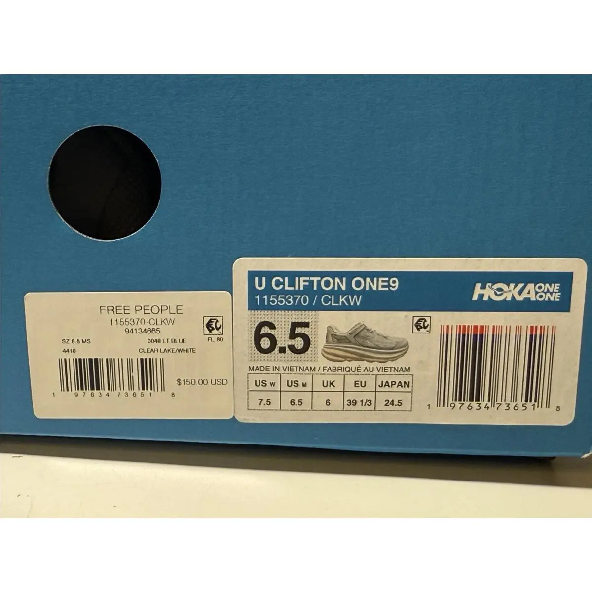 Hoka shoes - HOKA Clifton One9 Clear Lake - Blue 6