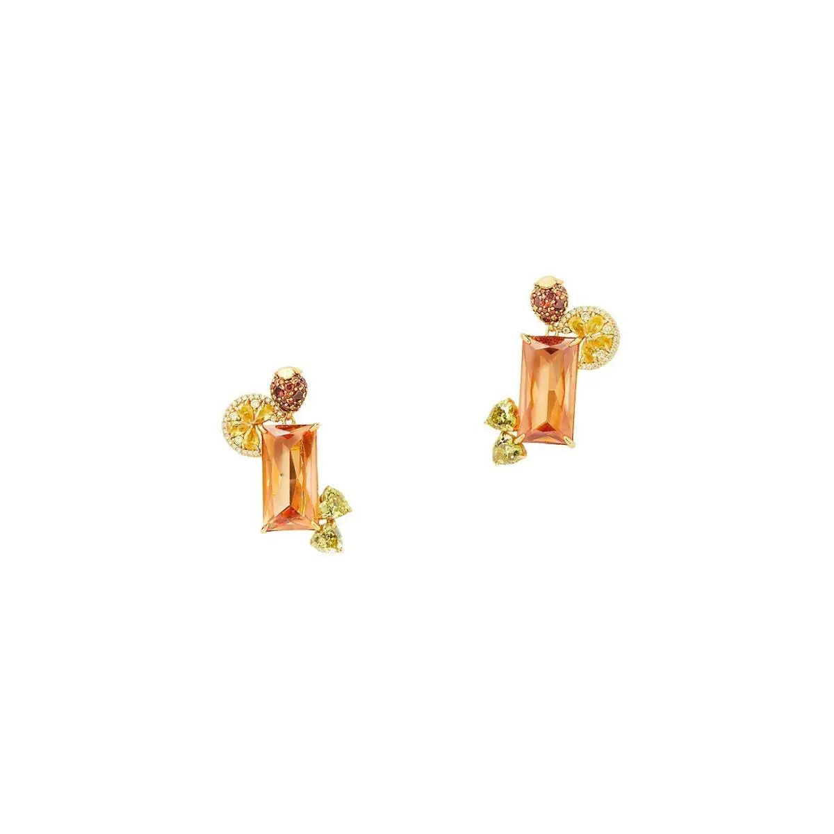 Kate Spade New York Gold-tone Women`s OS Multicolor Crystal Earrings JZZ311