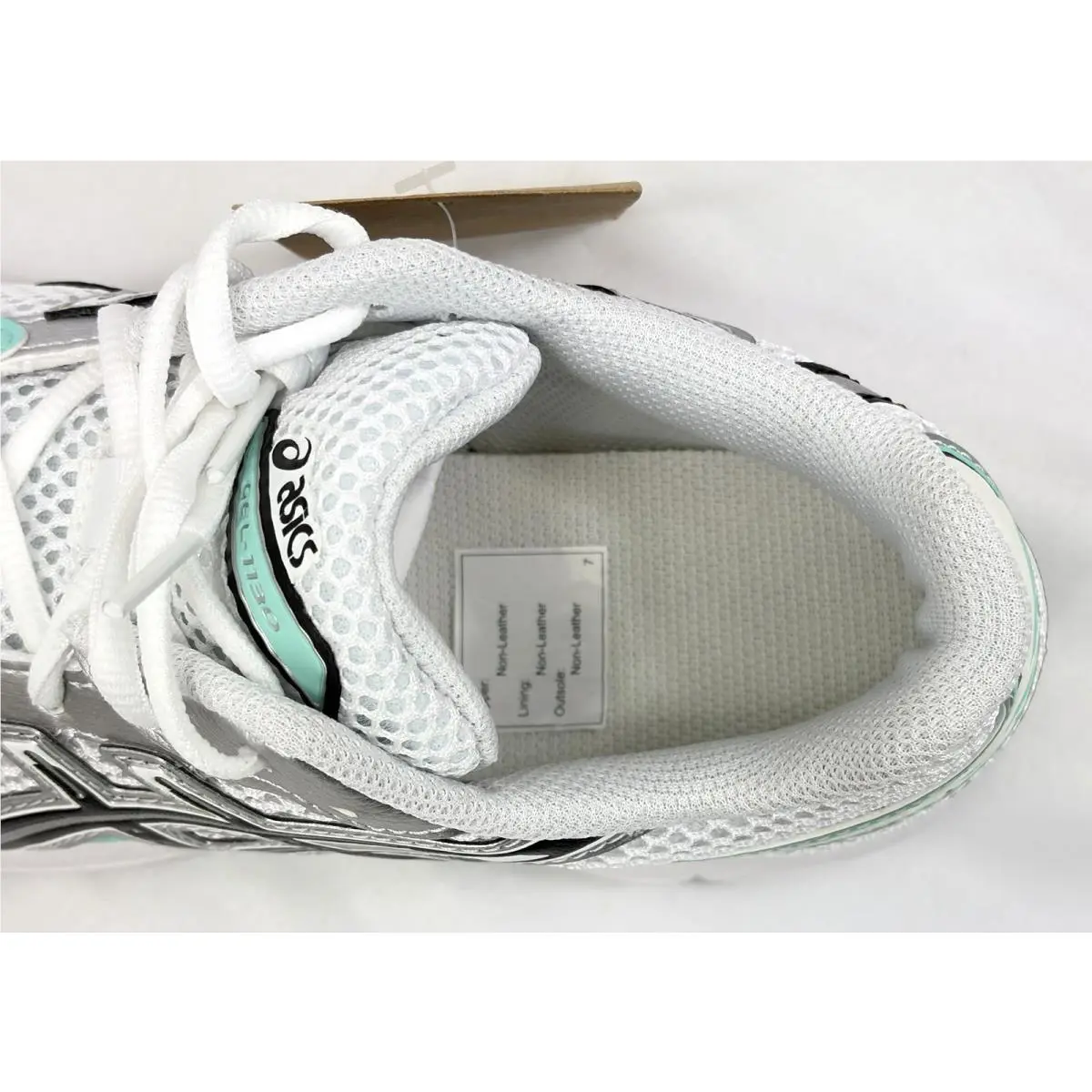 Asics shoes - ASICS GEL-1130 GS - White/Black/Aqua (UPC: 4550457610667) 6
