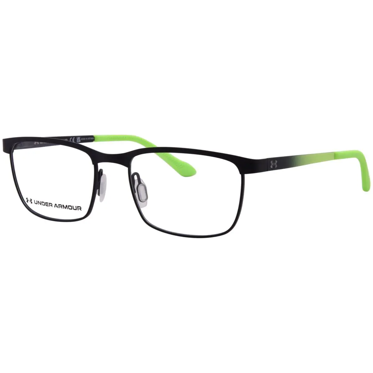 Under Armour UA 9020/US 7ZJ Eyeglasses Youth Kids Boy`s Black/green Full Rim