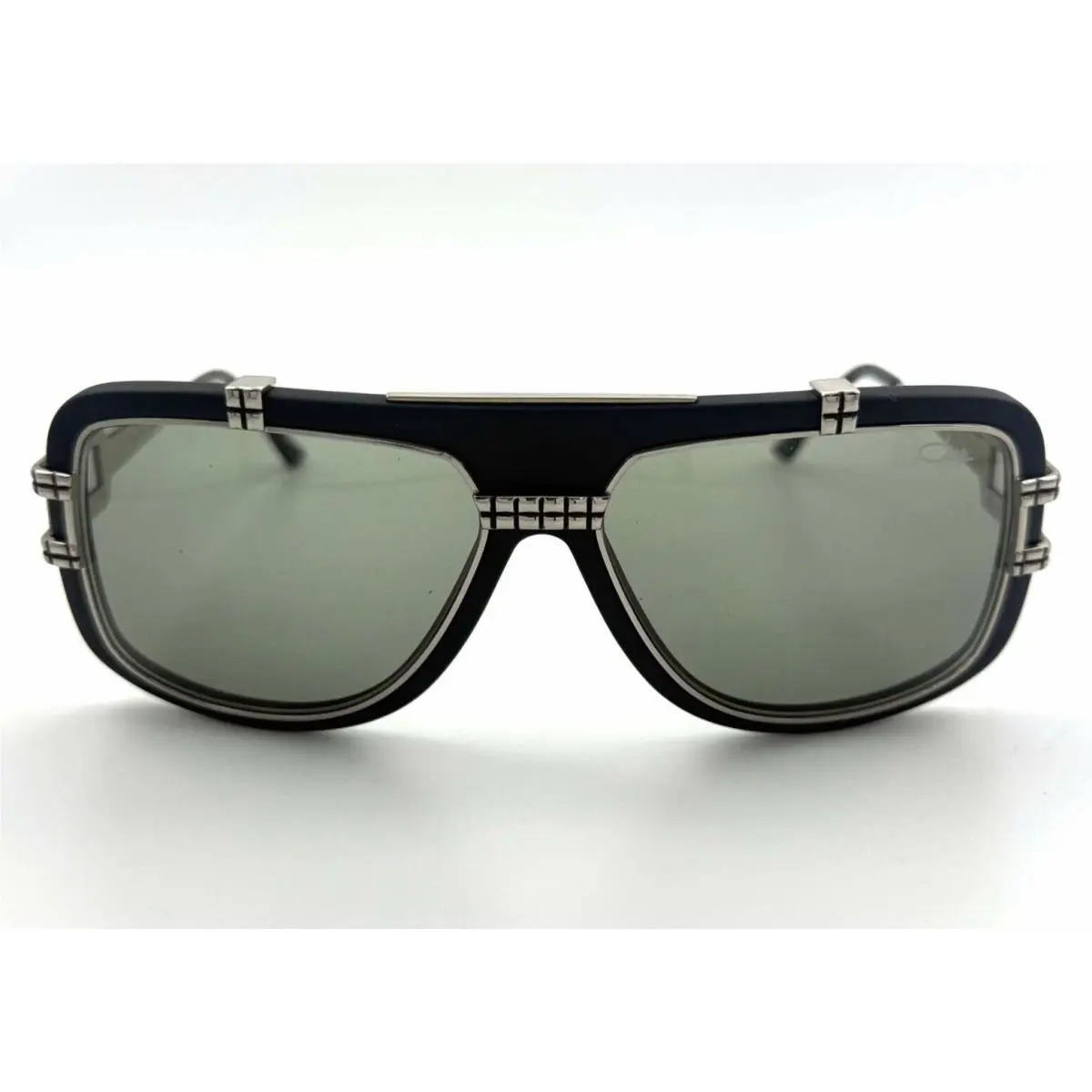 Cazal 661/3 Sunglasses 002 Black Silver/green Lens 60mm