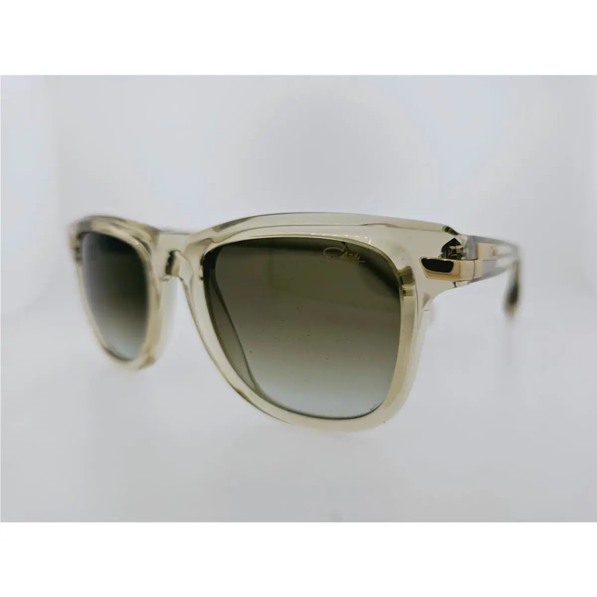 Cazal Sunglasses 8041 003 52MM Crystal Gold Frame with Gold Gradient Lenses