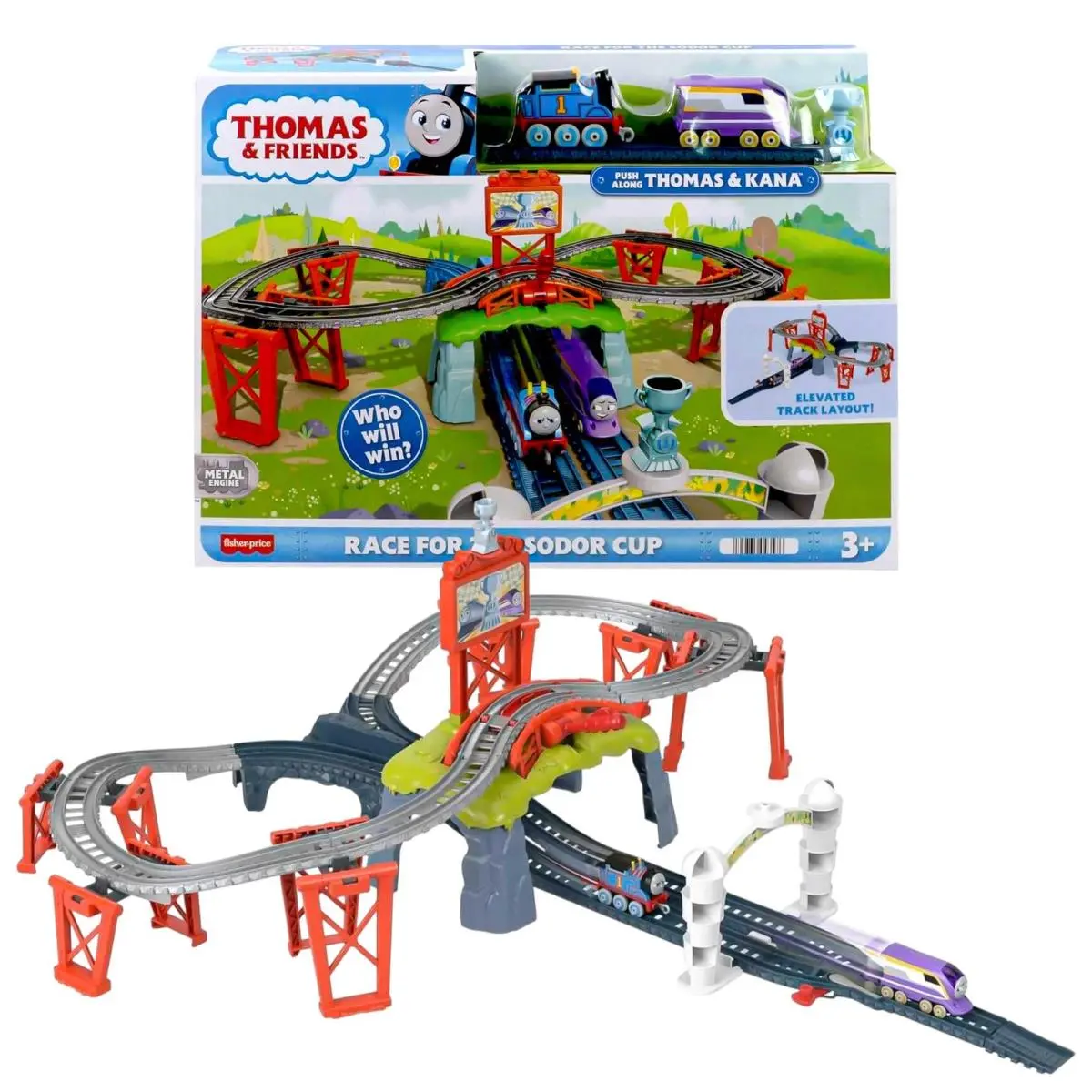 Thomas Friends Race For The Sodor Cup Train Track Playset