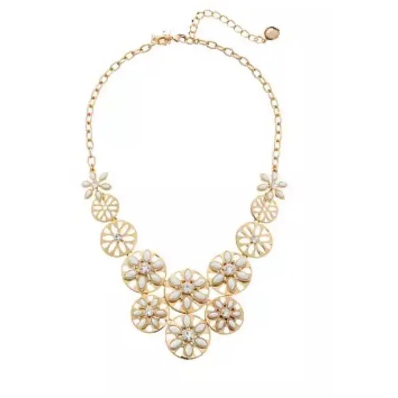 Kate Spade Women`s Gold Multi Eyelet Garden Statement Necklace W1052