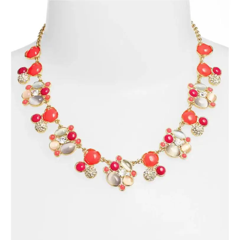 Kate Spade New York W1146 Womens Bashful Blossom Cluster Collar Necklace