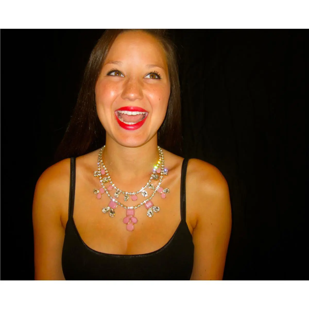 Exquisite Kate Spade NY Double Strand Pink Bridal Secret Garden Necklace